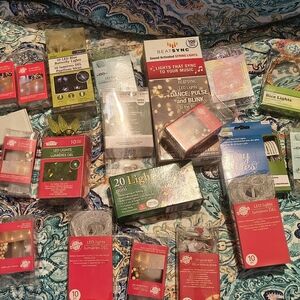 Christmas Summer Lot Of 23 Miniature LED Lights